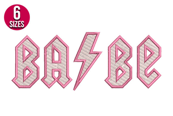 Babe: A Heartfelt Embroidery Design