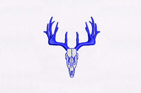 Deer Face Embroidery Design