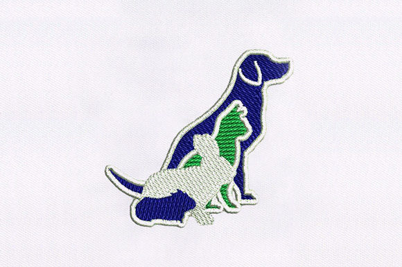 Friendly Animals Embroidery Design