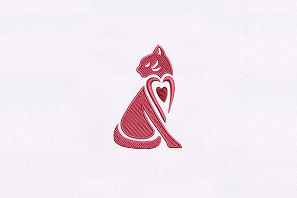 Pink Lovely Cat Embroidery Review