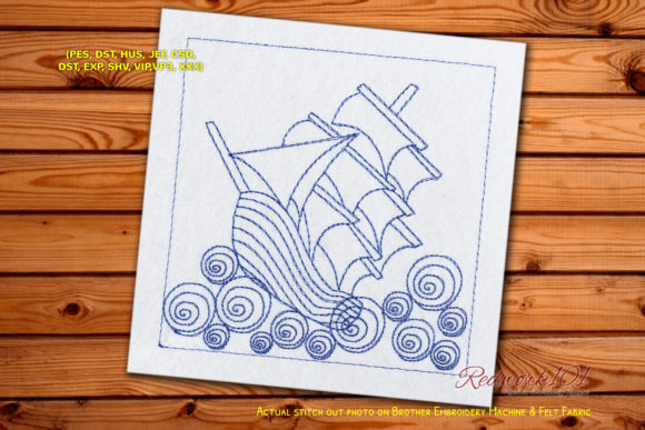 Sailing Ship Bluework