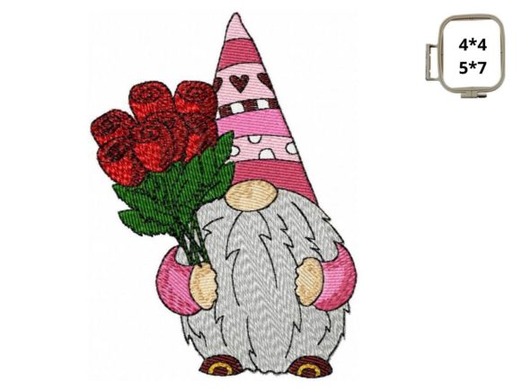 Valentine's Gnome with Roses