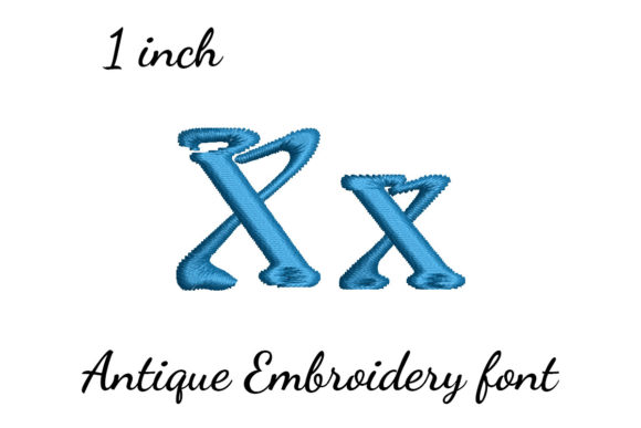 X Font Antique: A Timeless Embroidery Choice